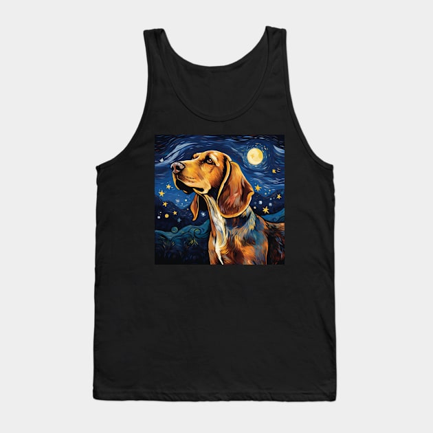 American English Coonhound Painting Tank Top by NatashaCuteShop